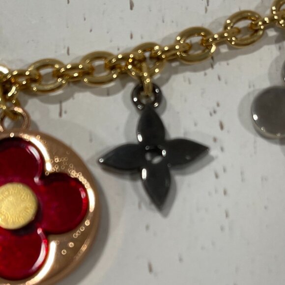 Louis Vuitton Flash Flower Bag Charm/Key Holder Metal Plexiglass (JB1309) - Picture 5 of 8